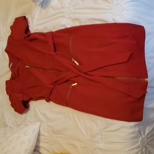 Burnt Orange knee length dress